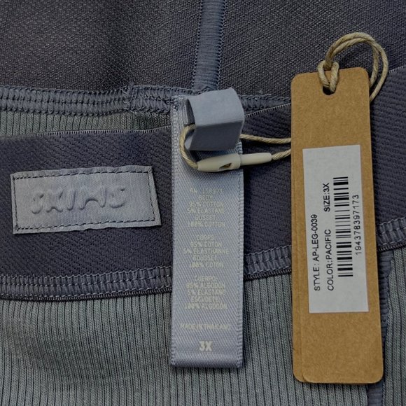 SKIMS Cotton Rib Leggings Pacific Womens 3X - Picture 8 of 12